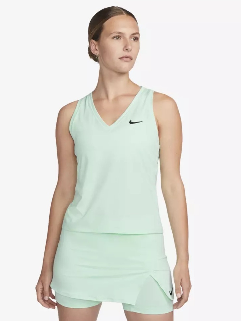 Nike Court Victory Dri-FIT V-Neck Tank Top Women’s Size Small Mint Green Workout